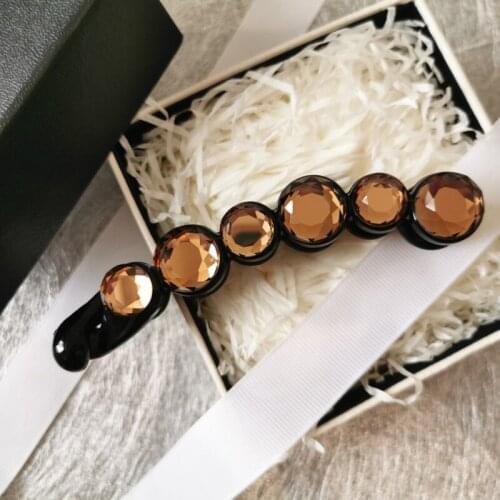 Women New Style Banana Hair Clip Lady Korean Medium Crystal Head Clips