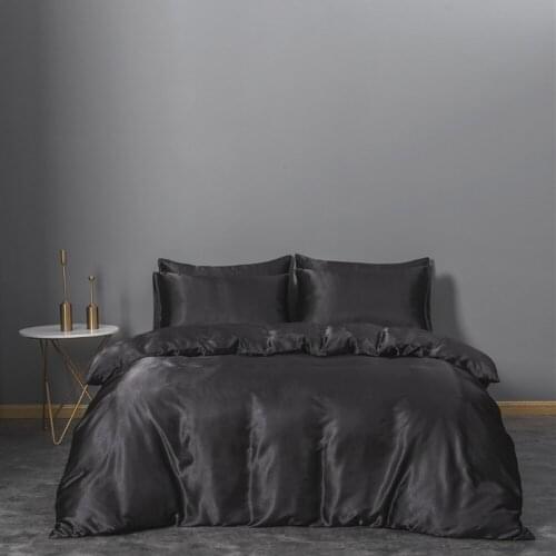 Home Textile Bedding set Solid color duvet cover sets quilt covers pillowcases European size king queen Yellow Green White Black