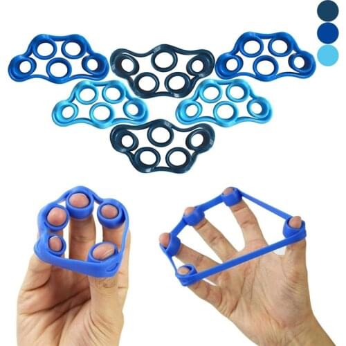 1 PC Finger Resistance Bands Stretcher New Hand Exerciser Grip Strength Wrist Exercise Finger Trainer 3 Colors