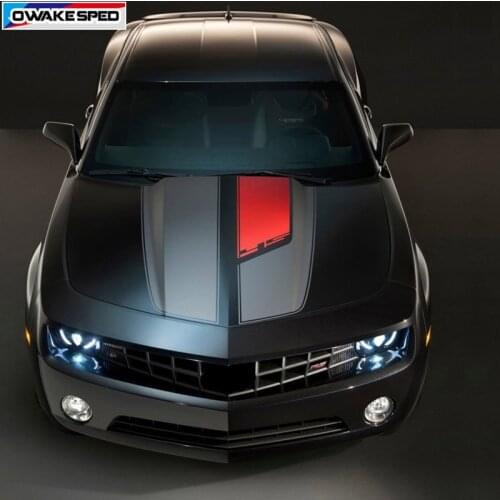 Racing Sport Stripes Creative Hood Tail Sticker Car Styling Vinyl Decal For Chevrolet Camaro RS LS SS LT Auto Body Decor Decals