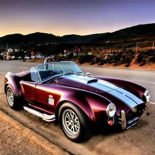 Hot Sale Needlework Diamond Embroidery Red sports car 5D Diamond Painting mosaic landscap Picture Handmade Rhinestone Home Decor