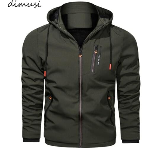 DIMUSI Mens Bomber Zipper Jacket Winter Male Pilot Warm Hooded Coats Casual Outwear Slim Fit Windbreaker Jackets Mens Clothing