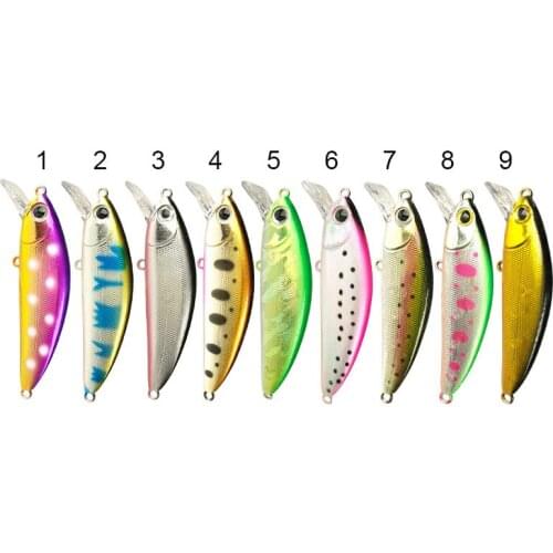AHL03 Mini Hard plastic fishing lure Minnow 56mm 4g Small Hard Minnow Fishing Lures Wholesale Fishing Fish Bait