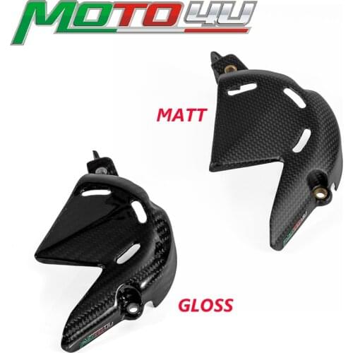 MOTO4U For Ducati Panigale V4 V4S 2018 2019 Gloss/Matt 100% Carbon Fiber Engine Chain Sprocket Cover Guard