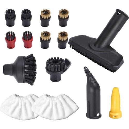 Cleaning Brush Head Cover Round Brushes Extension Nozzle kits For Karcher SC Series SC1 SC2 SC3 SC4 SC5 Steam Cleaner Parts