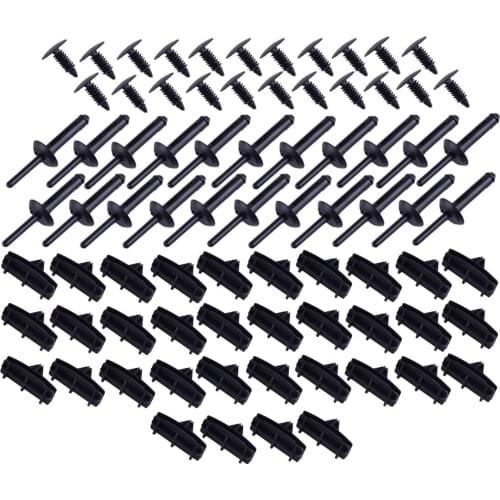 DWCX 78PCS Fender Flare Hardware Clip Kit Mounting Fit For Jeep Wrangler JK 2007-2009 2010 2011 2012 2013 2014 2015 2016 2017