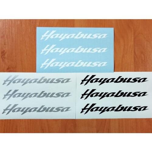 For 6x SUZUKI HAYABUSA GSXR DECALS STICKERS BIKE MOTORCYCLE GSX-R 160x25mm (064)