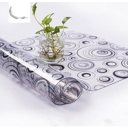 2021 New Arrival Pvc Tablecloths 1.5mm Thick Elegant Circle Waterproof Oil Proof Kitchen Dining Rectangular Table Cover Textiles