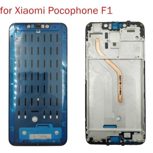 For Xiaomi Pocophone F1 Middle Frame LCD Supporting Plate Housing Frame Front Bezel Faceplate Bezel Pocophone F1 Repair Parts