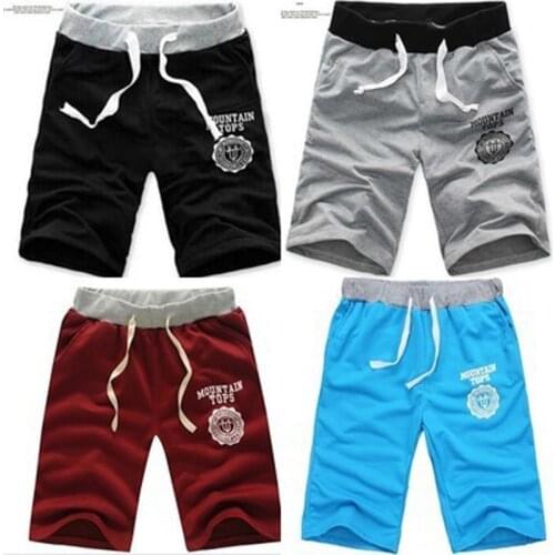 Wholesale 2021 Fashion Summer elastic waist cheap Drawstring sport joggers running fitness black/grey thin short hombre