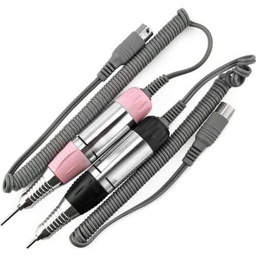 Pro Electric Nail Art Drill Pen DC 12V Handle File Polish Grind Machine Handpiece Manicure Pedicure Tool Nail Drill Accessories