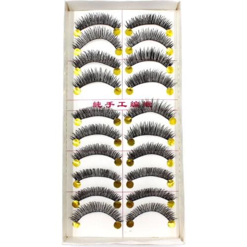 10 pair Professional False Eyelashes Maquiagem Eyelashes Eye Lashes Natural False Eyelashes Make
