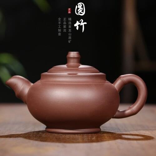 Ore round bamboo purple clay pot primary source agent manual special offer product to sell goods on a commission basis