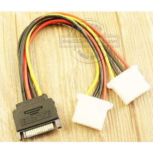 SATA power points 2 SATA turn IDE 15 p SATA power cord turn one turning two big 4 p IDE power