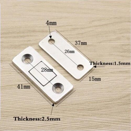 Strong Ultra Thin Magnetic Door Catch Door Closer lock Door Latch Door Magnet for Furniture Cabinet Cupboard with Screws