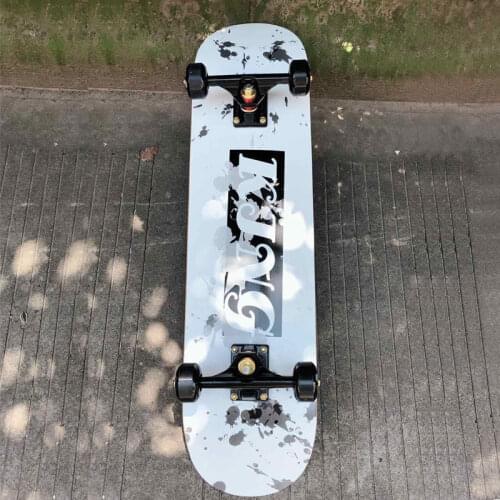 Skateboarders 79cm/31" Beginner Adult Kids Maple Complete Skate board Cool Double Rocker Skateboard High Speed Drift Skateboard