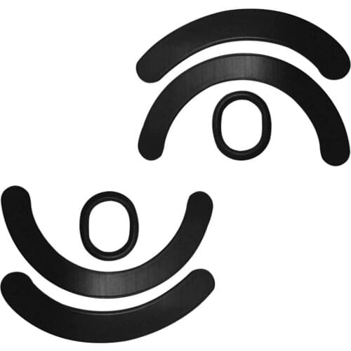 2 Sets Gaming Mouse Skates Pads Cover Replacement for Logitech G403 G603 G703 Gaming Mouse Glides Curve Pads Cover Black