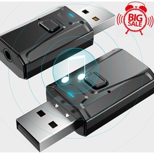 USB Bluetooth Adapters BT 5.1 USB Wireless Computer Adapter Audio Receiver Transmitter Dongles Laptop Earphone Mini Sender