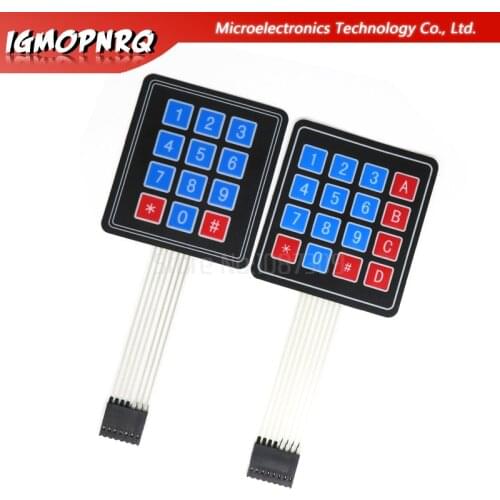 1pcs 4x3/4x4 Matrix Array 12/16 Key Membrane Switch Keypad Keyboard Control Panel Microprocessor Keyboard