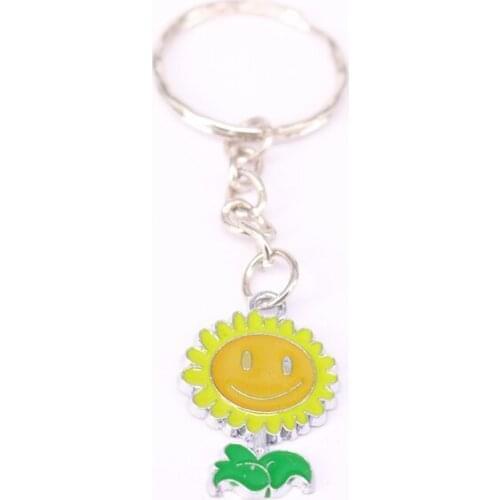 1Pcs Sunflower Charm Keychain For Keys Car Key Ring Souvenir Gifts Jewelry Sport key chain KC50