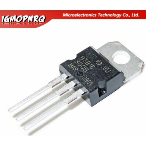 10pcs BTB16-800B BTB16-800 BTB016 Triacs 16 Amp 800 Volt TO-220 new original