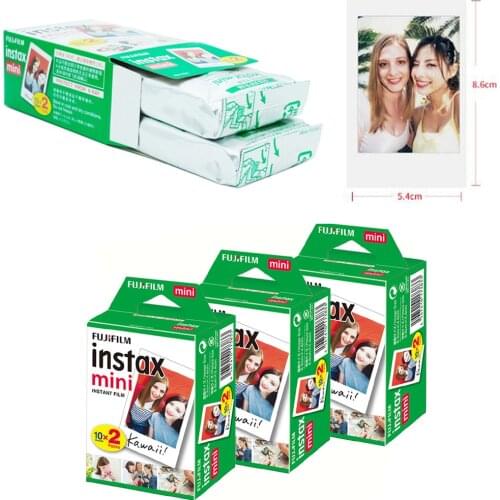60 Sheets photo papers for FUJIFILM instax mini 9 film white Edge 3 Inch film Instant Camera mini 8 7s 9 11 50s 90 Photo paper