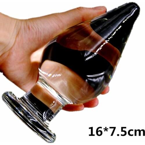 Huge Anal Plug Crystal Glass Butt Plug Vagina Ball Anus Dilator Prostate Massage Big Dildo Sex Toys For Woman Men Gay Expansion