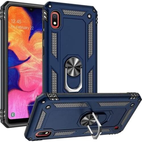 For Samsung Galaxy A10 Case Cover Armor Rugged Military Shockproof Car Holder Ring Case for Samsung Galaxy A10 A 10 for