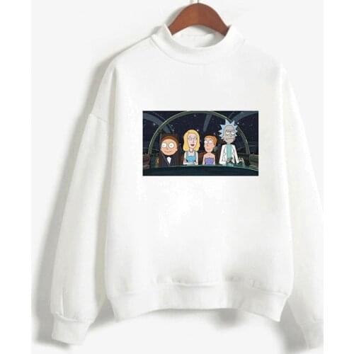 Children And Grandfather Take Risks Together Prin Hoodies Sweatshirts Harajuku Women Clothing Feminina Loose Short Fleece Warm