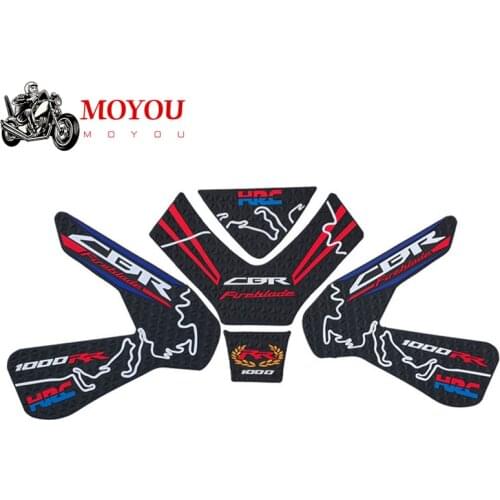 For HONDA CBR1000RR CBR 1000RR cbr1000rr 2017 2018 Fuel tank non-slip sticker fish bone sticker fuel tank side sticker