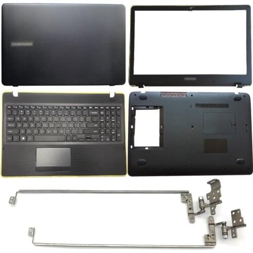 For Samsung NP300E5K NP300E5M NP3500EM NP300E5L Laptop LCD Back Cover/Front Bezel/Hinges Cover/Palmrest/Bottom Case Black
