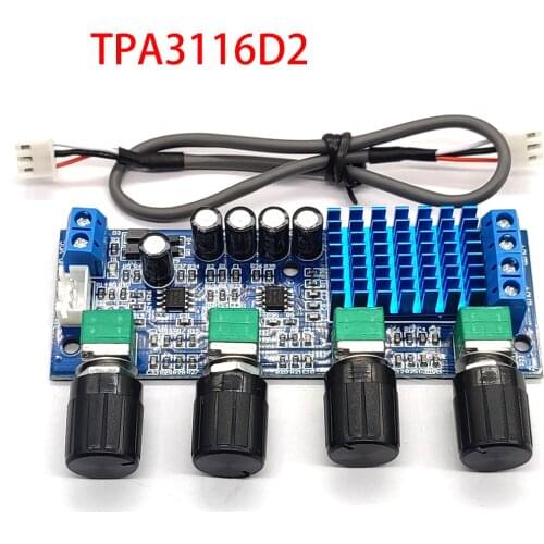 TPA3116D2 Dual-Channel Digital Power Amplifier Board Audio Amplifier Module 80W*2 High-Power Tone Board operational 12-24V