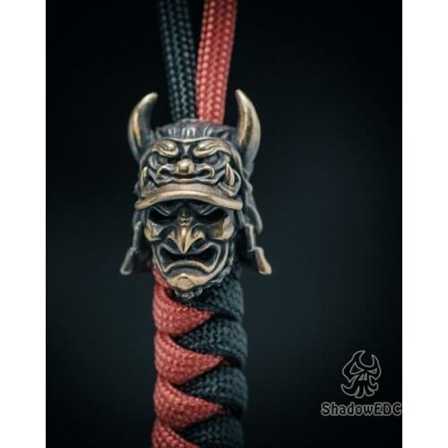 EDC Tibetan Silver Brass Knife Beads A Pendant Paracord Outdoor DIY Decorations Tibetan Silver Brass Camping Gear EDC Tools