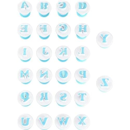 Letter Mold Plastic Bakeware Pastry Mini Uppercase Cake Decorating Tool Chocolate Fondant Cookies Cutter Cupcake