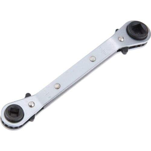 4 Size Refrigeration Valve Ratchet Wrench Offset Service Wrench 3/16" 1/4" 5/16" 3/8" Universal Repair Hand Tools