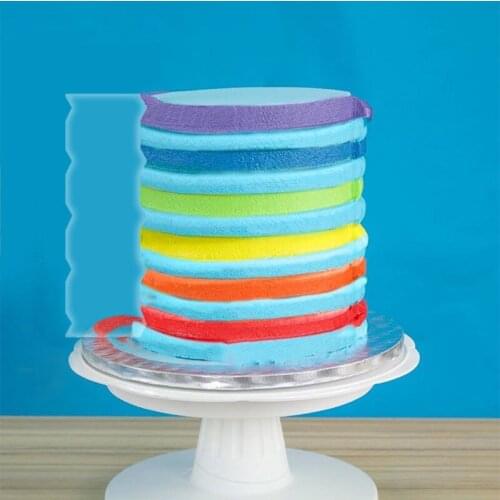 Icing Comb Transparent Acrylic Fondant Spatulas Cake Scraper Baking Pastry Tools Cream Decorating Kitchen Baking Accessories