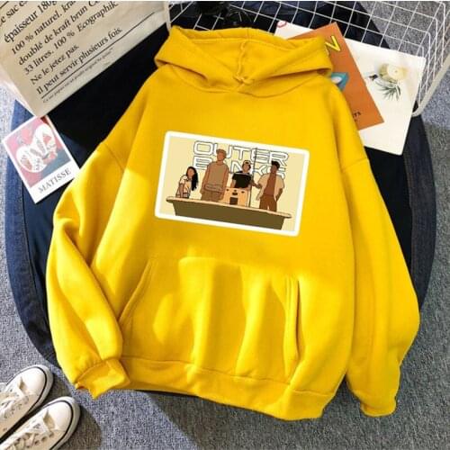 Outer Banks Hoodie Women Casual Outerbanks Hoodies Female Oversized Loose Harajuku Fleece Sweatshirts Hoody Pullovers Sudadera