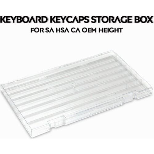 PC material mechanical keyboard keycaps storage box is suitable for SA HSA CA OEM height, sturdy and durable, high transparency