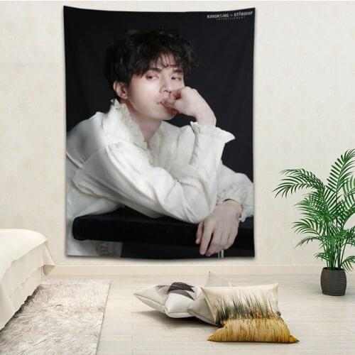 Lee Dong Wook Wall Hanging Tapestry Home Party Decorative Tapestries Photo Background Cloth Table Cloth Wall Tapestry