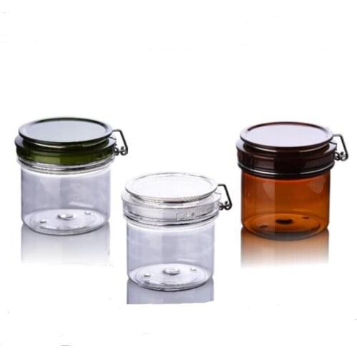 Wholesale 220ml empty PET plastic cream jar, sealing pot/ sealing jar for cream/gel/mask cream container