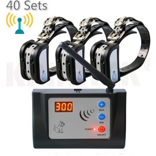 KPHRTEK 882C New Arrival Rechargeable Wireless Electronic Pet Dog Fence System With 1/2/3 Receiver Dog Training Collar 40 pieces