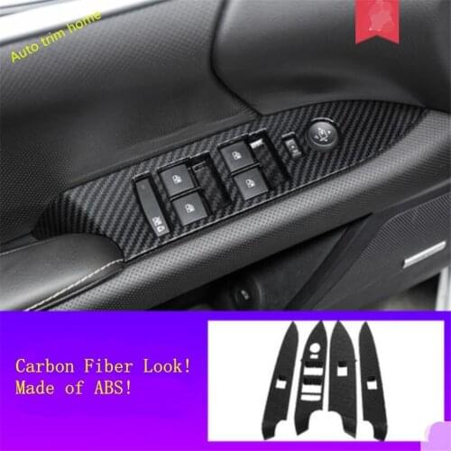 Lapetus Inner Door Armrest Window Switch Control Panel Cover Trim 4 Pcs Fit For Cadillac XTS 2015 - 2019 ABS / Auto Accessories