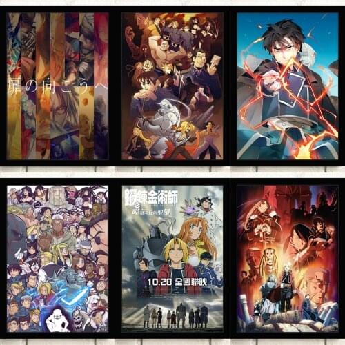 Full Round Square Diamond Painting Fullmetal Alchemist Japanese Anime Embroidery Cross Stitch Kits Diamond Mosaic Home Decor