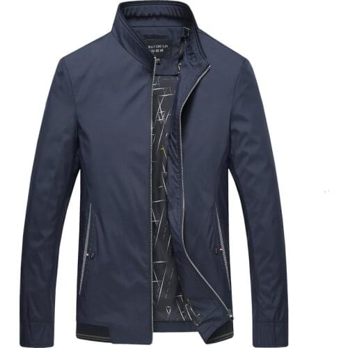 Casual Spring Autumn Men Thin Varsity Jacket Brand High Quality Male Windbreakers Slim Business Mens Jacket and Coat