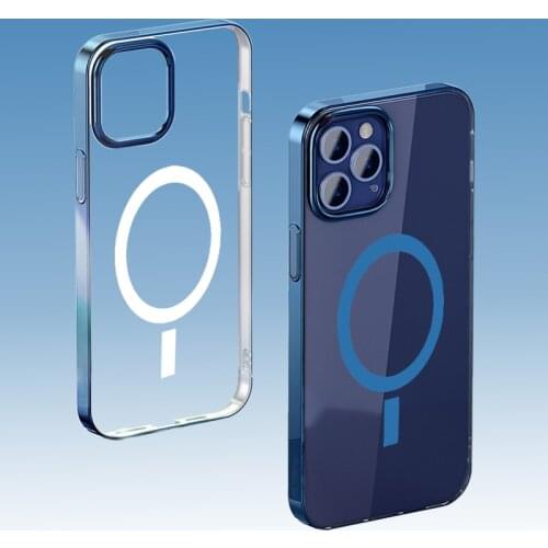 Transparent Hard PC Magnetic Case For IPhone 12 Mini Pro Max Magnetic Wireless Charger Cases Magnetic Phone Case