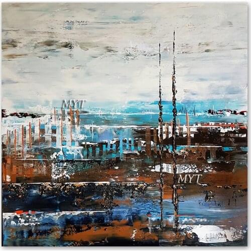 Handpainted Picture Artwork New Abstract Painting Large Modern Original Oil Painting Art Contemporary Design Canvas