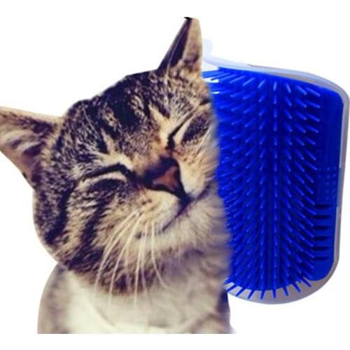 Cat Self Groomer Brush Pet Grooming Supplies Hair Removal Comb for Cat Dog Hair Shedding Trimming Cat Massage Device with catnip
