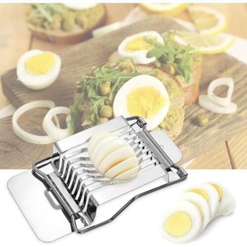 Boiled Egg Slicer Stainless Steel Section Cutter Wire Egg Cheeses Chopper Mushroom Tomato Cutter Kitchen Skiving Machine Cooking