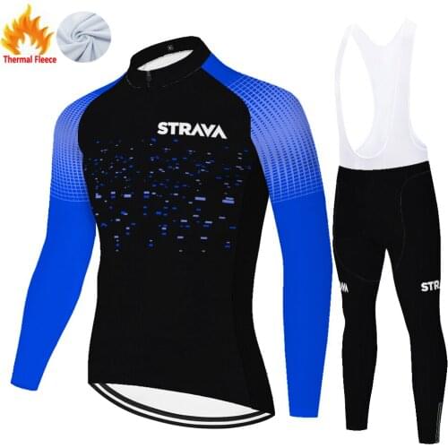 Strava Winter Thermal Fleece Vélo Ropa Bicicleta Maillot Hombre Wielerkleding Heren Roupa Ciclismo Masculino Ciclismo Masculino