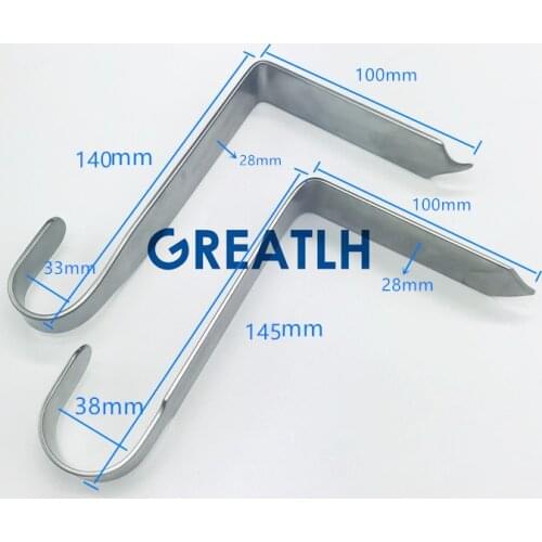 2pcs Lamina hook Laminactomy Retractors orthopedics Veterinary Pet Surgical Instruments